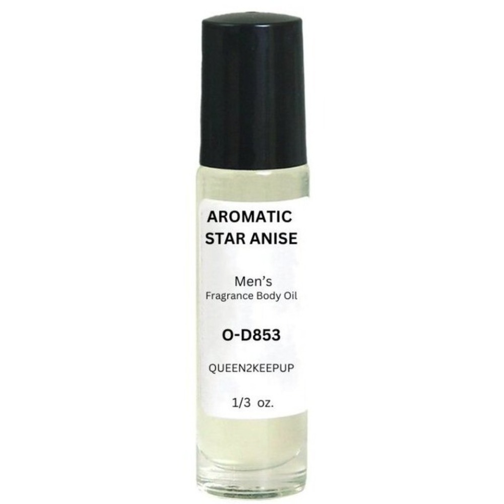 Aromatic Star Anise Men's Body Oil Fresh Spicy and Bold Masculine Roll-On Scent